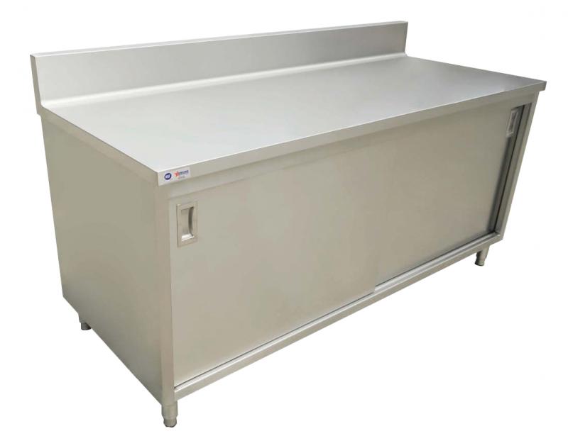 30" x 72" Worktable with Cabinet and Sliding Doors 1 30" x 72" Worktable with Cabinet and Sliding Doors